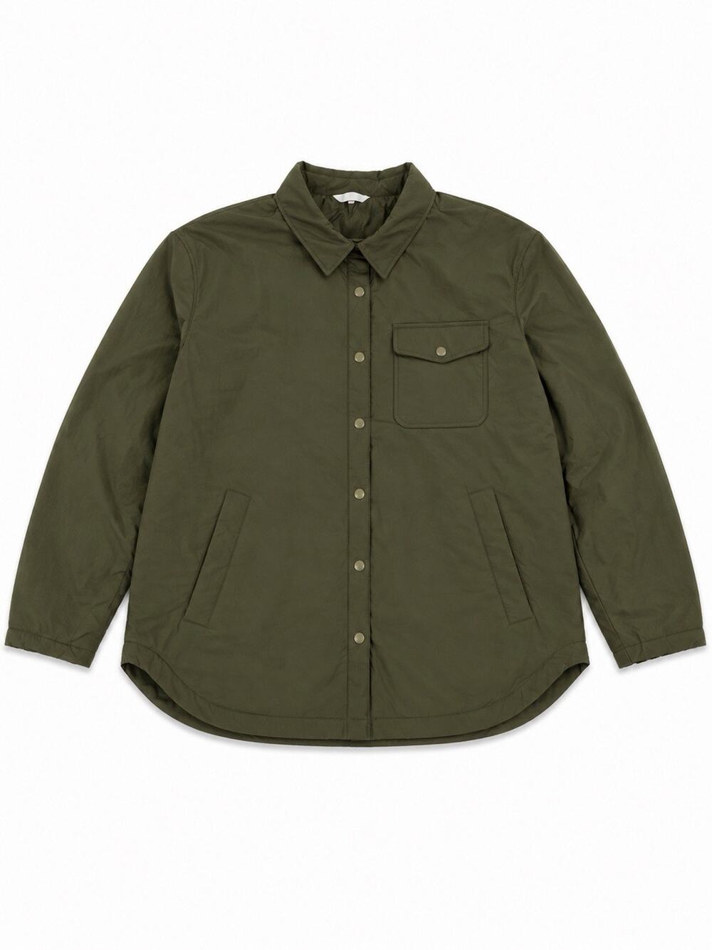 Time and Tru Women’s XL 16-18 Olive Green Snap Front Jacket